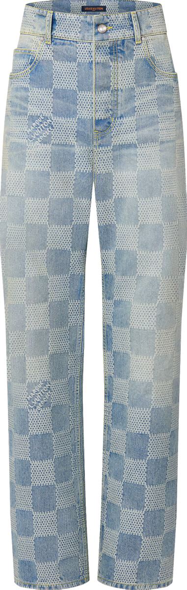 lv skate jeans|Louis Vuitton Light Blue Damier 'Skate' Jeans .